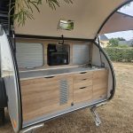 Mini Caravane Teardrop, La Ligerienne, Nomade Camper, Porte Vélo Thule, Tente De Toit Toute Saison Rock Cruiser Pro Wildland (4)
